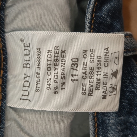 Judy Blue Flare Fit Inseam Panel High Rise Jeans Size 11/30 - Picture 15 of 15